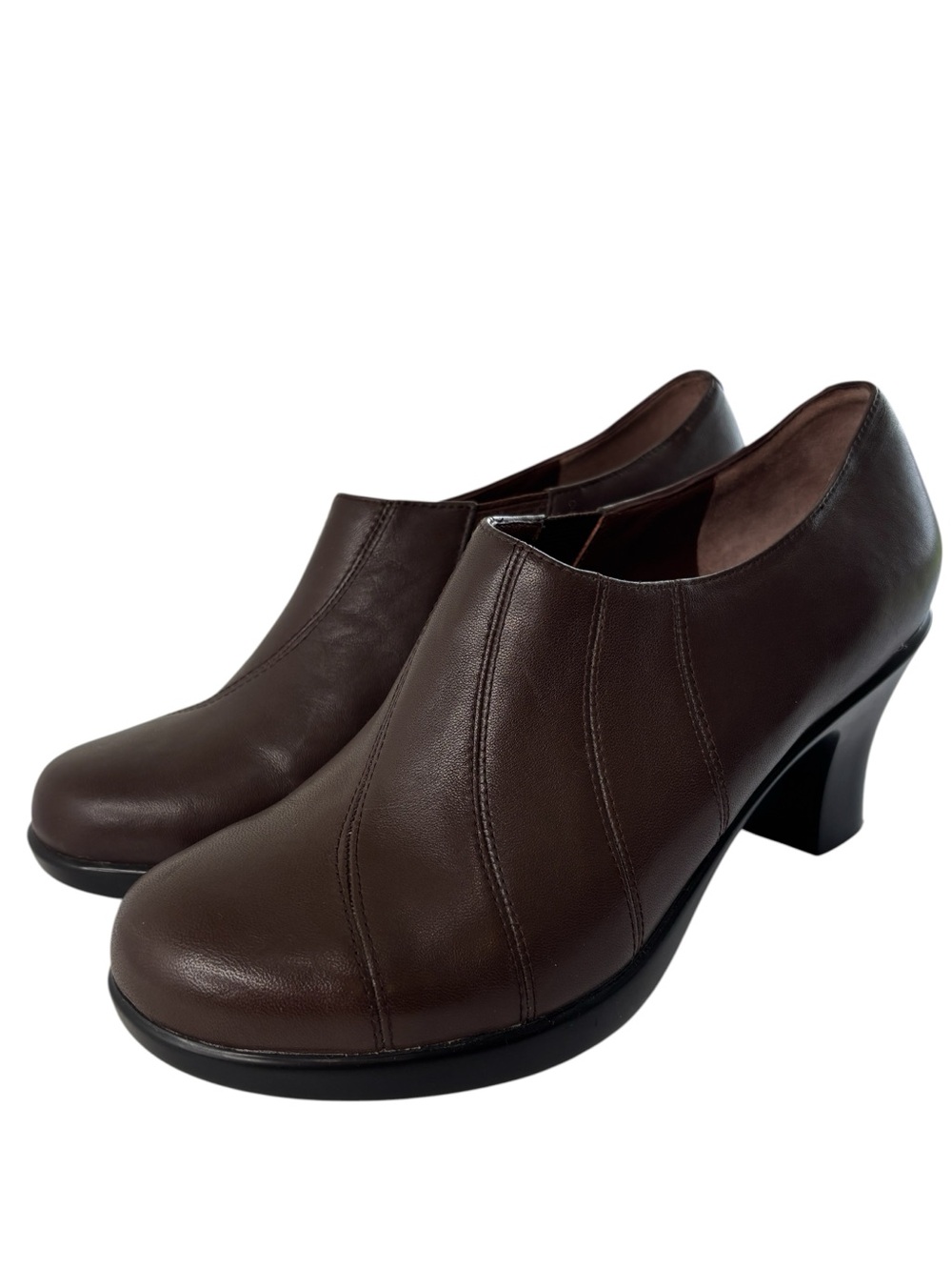 Dansko Pumps Heels Booties Brown Womens Shoe Size 37 US 6.5 /  7 Brown Leather